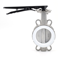 D71F手柄對夾式襯氟蝶閥