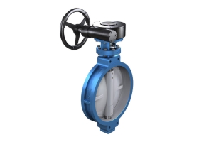 D373渦輪三偏心對夾式硬密封蝶閥